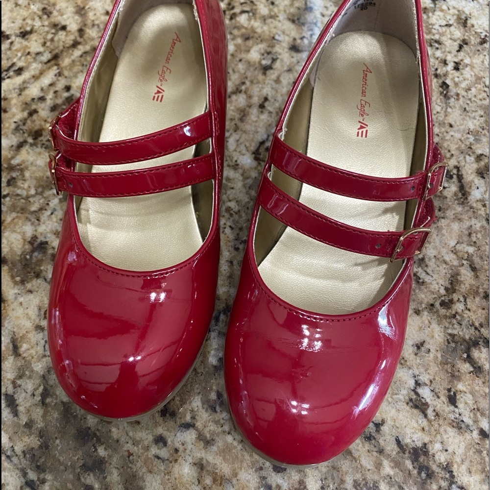 Girls Sandals Size 1 Ruby Red